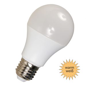 LED Birne E27. 6W. 465lm warmweiß