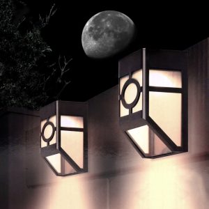 LED Solar-Zaunlicht 2er Set