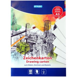 Zeichenkarton / A3 / 10 Blatt /180g