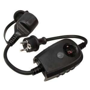 Zwischenstecker mit Dämmerungsschalter. IP44