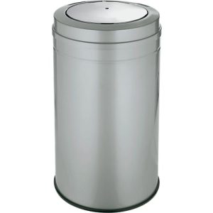 Abfallsammler mit Swing-Deckel, silber