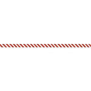 Absperrband, Polyethylen-Folie, 500 m x 80 mm, rot/weiß schraffiert, 1 Rolle im Abrollkarton