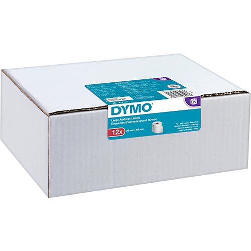 Adress-Etiketten, Papier, permanent haftend, 89 x 36 mm, 12 x 260 Stück, weiß