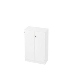 Aktenschrank 3 OH, B 800 x T 420 x H 1270 mm, abschließbar, weiß/weiß