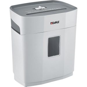 Aktenvernichter Dahle PaperSAFE 100, Partikelschnitt 5 x 18 mm, P-4, 12 l, 5 Blatt Schnittleistung, grau