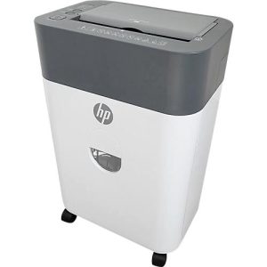 Aktenvernichter HP OneShred Auto 100CC, Sicherheitsstufe P-4, Partikelschnitt 4,3 x 12 mm, 100 Blatt, grau/weiß Aktenvernichter HP OneShred Auto 100CC, Sicherheitsstufe P-4, Partikelschnitt 4,3 x 12 mm, 100 Blatt, grau/weiß