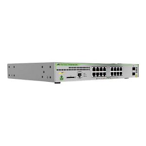 Allied Telesis CentreCOM AT-GS970M/18PS – Switch – L3 – managed – 16 x 10/100/1000 (PoE+) + 2 x SFP (mini-GBIC) (Uplink) – Desktop, an Rack montierbar