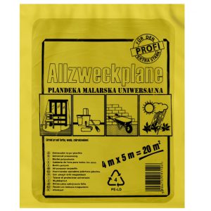 Abdeckplane Schutzfolie 4 x 5m Malerfolie 18mµ
