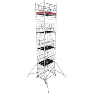 Alu-Fahrgerüst Krause ProTec XXL, 200 kg/m², TÜV-geprüft, gebremste Rollen, L 2000 x B 1400 x H 10300 mm Alu-Fahrgerüst Krause ProTec XXL, 200 kg/m², TÜV-geprüft, gebremste Rollen, L 2000 x B 1400 x H 10300 mm