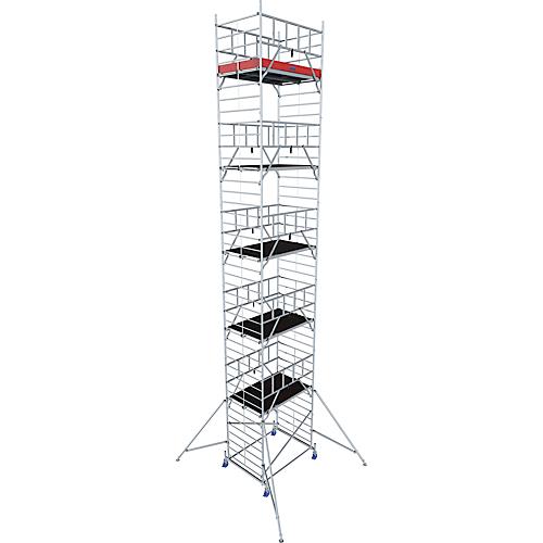 Alu-Fahrgerüst Krause ProTec XXL, 200 kg/m², TÜV-geprüft, gebremste Rollen, L 2000 x B 1400 x H 12300 mm