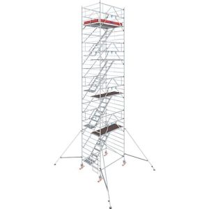 Alu-Fahrgerüst Krause Serie 5500, 200 kg/m², TÜV-geprüft, gebremste Rollen, B 1500 x T 2000 x H 10300 mm Alu-Fahrgerüst Krause Serie 5500, 200 kg/m², TÜV-geprüft, gebremste Rollen, B 1500 x T 2000 x H 10300 mm