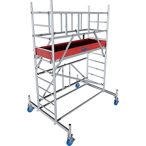 Alu-Faltgerüst Krause ProTec XS, 200 kg/m², gebremste Rollen, L 2000 x B 700 x H 3800 mm