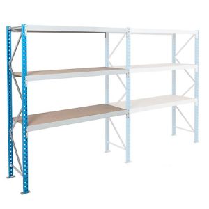 Anbaufeld, Weitspannregal Epsivol, 3 Ebenen, B 1800 x T 600 x H 2000 mm