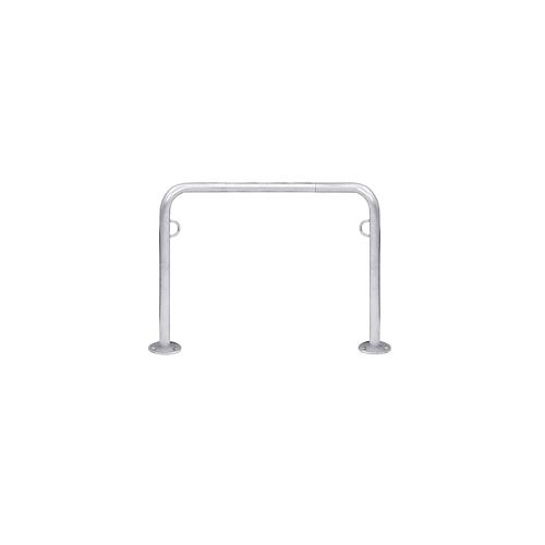 Anlehnbügel WSM, 2-seitig, B 1000 x T 48 x H 800 mm, Stahl verzinkt, zum Aufdübeln