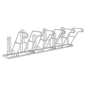 Anlehnparker WSM, 1-seitig, für Reifen bis B 55 mm, B 3000 x T 390 x H 800 mm, Stahl verzinkt, 6 Einstellplätze