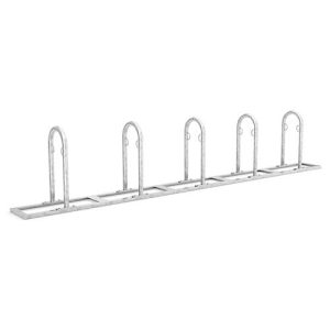 Anlehnparker WSM, 1-seitig, für Reifen bis B 55 mm, B 4250 x T 350 x H 850 mm, Stahl verzinkt, 5 Einstellplätze