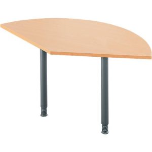 Ansatztisch, 135°, B 800 x T 800 mm, Buche/anthrazit