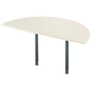 Ansatztisch, Halbkreis, Ø 1600 mm, Ahorn/anthrazit Ansatztisch, Halbkreis, Ø 1600 mm, Ahorn/anthrazit