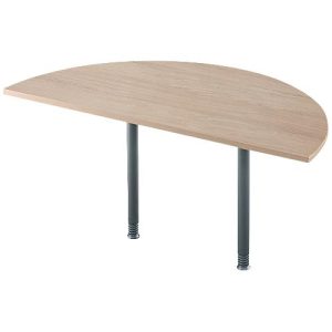 Ansatztisch, Halbkreis, Ø 1600 mm, Eiche/anthrazit Ansatztisch, Halbkreis, Ø 1600 mm, Eiche/anthrazit