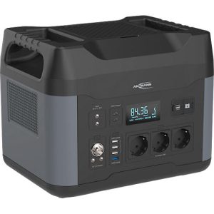 ANSMANN Powerstation PS2200AC, 3x AC Steckdose 2200 W, 2x USB-C, 3× USB-A, 1× USB-A QC, 4 Lademöglichkeiten, LED-Lampe, Tragegriffe, schwarz ANSMANN Powerstation PS2200AC, 3x AC Steckdose 2200 W, 2x USB-C, 3× USB-A, 1× USB-A QC, 4 Lademöglichkeiten, LED-Lampe, Tragegriffe, schwarz