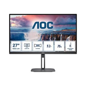 AOC Value-line Q27V5N/BK – V5 series – LED-Monitor – 68.6 cm (27′) – 2560 x 1440 QHD @ 75 Hz – VA AOC Value-line Q27V5N/BK – V5 series – LED-Monitor – 68.6 cm (27′) – 2560 x 1440 QHD @ 75 Hz – VA