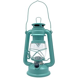 LED Laterne Retro. dimmbar aquamarin
