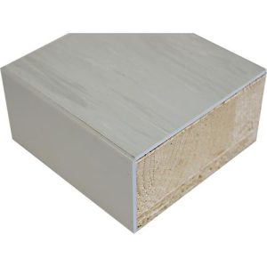 Arbeitsplatte Dunloplanbelag 2mm, 40 mm stark, ohne Gegenzug, geölt, lichtgrau, 2mm ABS Kante, B 1500 x T 700 mm