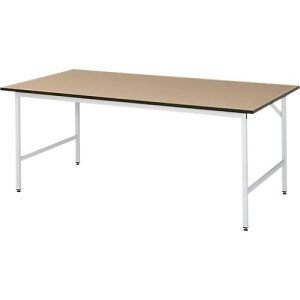 Arbeitstisch, MDF-Platte, 2000 x 1000 x 800-850 mm Arbeitstisch, MDF-Platte, 2000 x 1000 x 800-850 mm