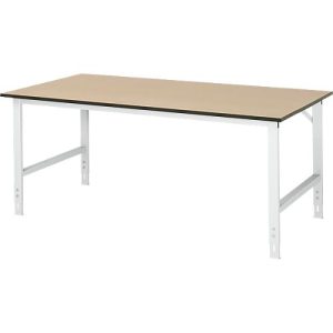 Arbeitstisch, MDF-Platte, B 2000 x T 1000 x H 760-1080 mm Arbeitstisch, MDF-Platte, B 2000 x T 1000 x H 760-1080 mm