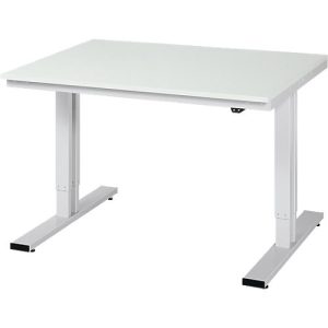 Arbeitstisch Serie adlatus 300, Melamin-Platte, B 1250 x T 1000 x H 720 – 1120 mm Arbeitstisch Serie adlatus 300, Melamin-Platte, B 1250 x T 1000 x H 720 – 1120 mm
