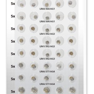 50 Knopfzellen-Set Alkaline 1.5V