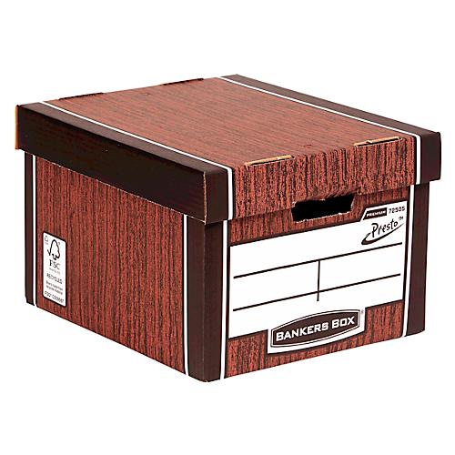 Archivbox BANKERS BOX® Premium Classic, für A4-Formate, stapelbar bis 6 Stück, 100 % Recycling-Karton, B 330 x T 381 x H 254 mm, braun, 5 Stück