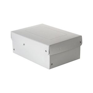 Archivbox Falken PureBox PRO A5, für bis zu 1250 Blatt, DIN ISO 16245-A, mit Beschriftungsfeld, L 250 x B 180 x Füllhöhe 100 mm, FSC®-Pappe, weiß
