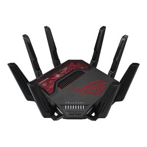 ASUS ROG Rapture GT-BE19000 – Wireless Router Switch mit 6 Ports – 10GbE, 5GbE, 2.5GbE, Wi-Fi 7 – WAN-Ports: 2 – Wi-Fi 7 – Quad-Band