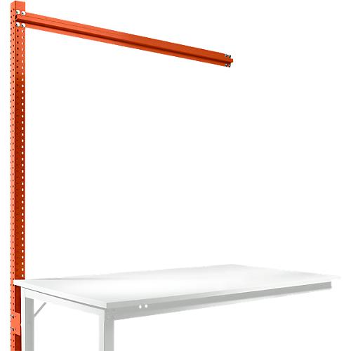 Aufbauportal, Ansatzisch SPEZIAL Arbeitstisch-/Werkbanksystem UNIVERSAL/PROFI, 1500 mm, rotorange