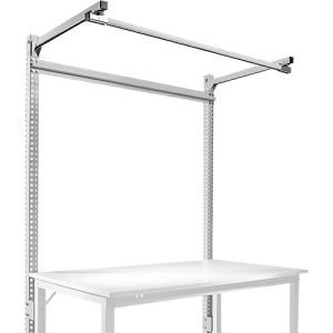 Aufbauportal m. Ausleger, Grundtisch SPEZIAL Arbeitstisch/Werkbank UNIVERSAL/PROFI, 1500 mm, lichtgrau