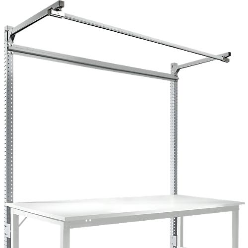 Aufbauportal m. Ausleger, Grundtisch SPEZIAL Arbeitstisch/Werkbank UNIVERSAL/PROFI, 1750 mm, alusilber