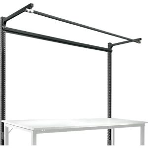 Aufbauportal m. Ausleger, Grundtisch STANDARD Arbeitstisch/Werkbank UNIVERSAL/PROFI, 2000 mm, anthrazit
