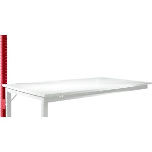 Aufbauportal, niedrig, Ansatztisch STANDARD Arbeitstisch/Werkbank UNIVERSAL/PROFI, rubinrot