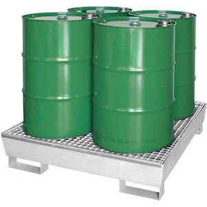 Auffangwanne WG 24, für 4 x 200 l Fässer, verzinkt