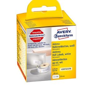 AVERY® Zweckform Adress-Etiketten Nr. AS0722370, permanent, 2 x 130 Stück