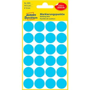 AVERY Zweckform Markierungspunkte 3005, blau