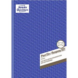 Avery Zweckform Post Ein-/Ausgangsbuch Nr. 931 Avery Zweckform Post Ein-/Ausgangsbuch Nr. 931