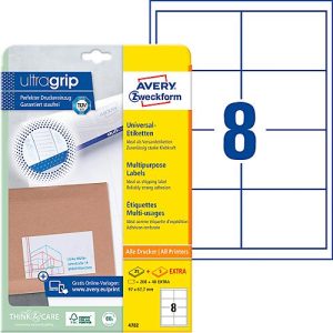 AVERY Zweckform Universal-Etiketten 4782, ultragrip, 200 + 40 Stück