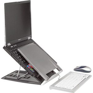 BakkerElkhuizen Laptophalter Ergo-Q 330, höhenverstellbar, bis 17 Zoll, f. unterwegs