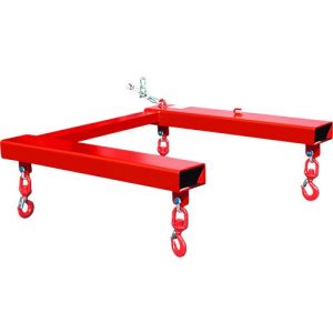 Bauer Big-Bag-Traverse TBB-W, für Stapler, L 900 x B 945 x H 365 mm, bis 1250 kg, Stahl, Feuerrot