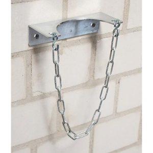 BAUER Gasflaschen-Wandhalterung GWH 140-I, Platz für 1 Gasflasche bis ø 140 mm, L 200 x B 90 x H 50 mm, feuerverzinkt, mit Kettensicherung BAUER Gasflaschen-Wandhalterung GWH 140-I, Platz für 1 Gasflasche bis ø 140 mm, L 200 x B 90 x H 50 mm, feuerverzinkt, mit Kettensicherung