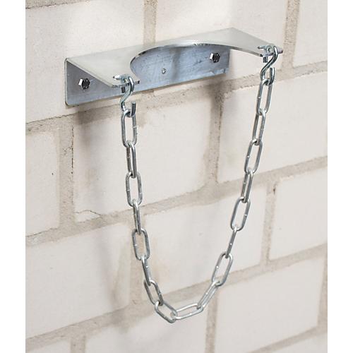 BAUER Gasflaschen-Wandhalterung GWH 140-I, Platz für 1 Gasflasche bis ø 140 mm, L 200 x B 90 x H 50 mm, feuerverzinkt, mit Kettensicherung