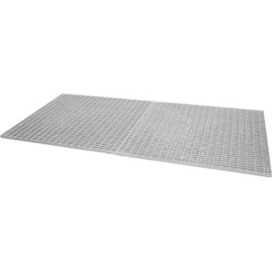 Bauer Gitterrost-Set für Edelstahlauffangwannen Typ VAW-1000-2, bis 1000 kg/m², B 2630 × T 1280 × H 30 mm, Edelstahl 1.4571