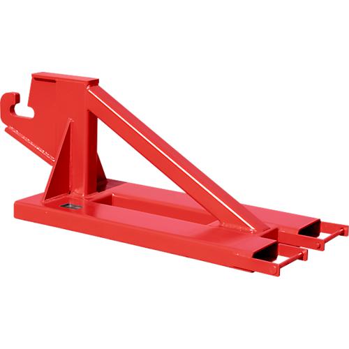 Bauer Rangierhilfe RH-AC, mit Aufnahmehaken, bis 10000 kg, L 1800 x B 700 x H 725 mm, lackiert, feuerrot RAL 3000